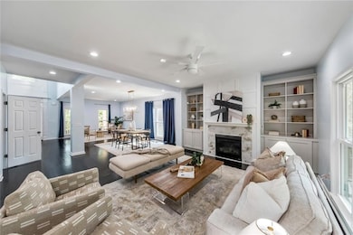 Fireside living room