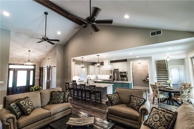 Vaulted ceilings giving the living space that BIG 