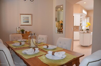 dining area with illuminated niches