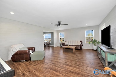 Ceiling Fan, Recessed Lighting, Wood Flooring, 2