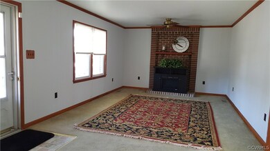 Large Family Room. Fresh paint, new electric fireplace.