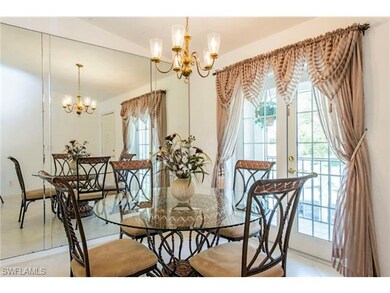 Dining Room with French doors to front screened la