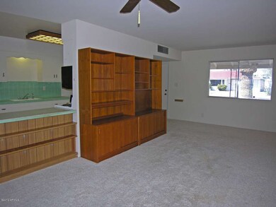 Living room and kitchen