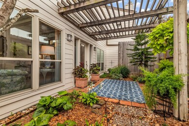 This view of the patio highlights the peaceful amb
