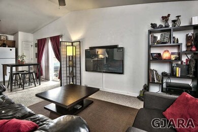 The living room in this Palace Estates home is ope