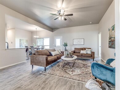 Layout is perfect for a roomy sectional.