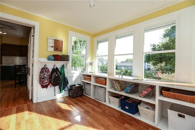 Sunroom entrance looking east.
