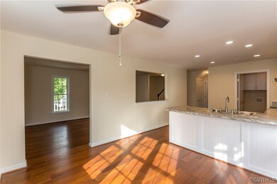 Eat-In Kitchen with lighted paddle fan