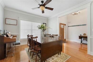 Formal dining room ... crown molding ... rich hard