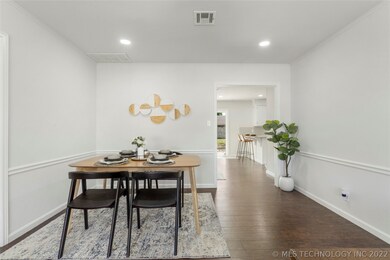 Dining room combo with office space. This space is