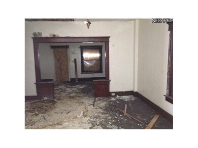 Plaster on the floor is from a section of the ceil
