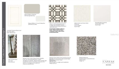 Design selections.  Home is under construction and