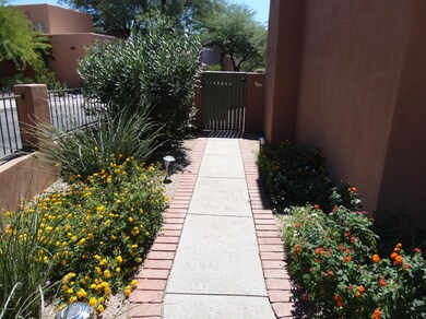 Walkway with Colorful Landscaping