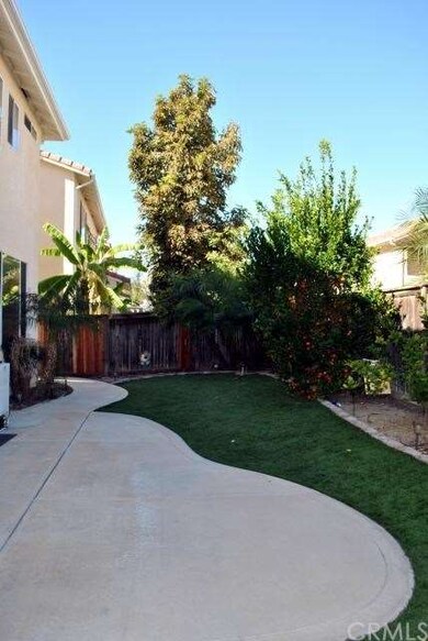 Back Yard with Hardscape and Fruit Trees