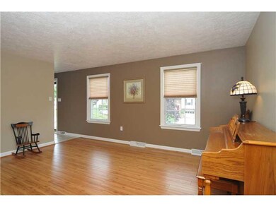 Living Room. The living room is neutral in decor a