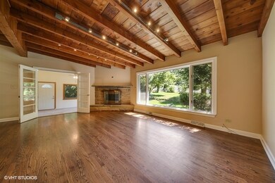 Living Room w/Wood-Burning Fireplace