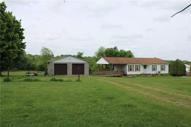 Front of house and garage