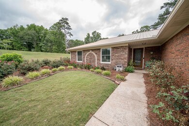 Close up of front of home