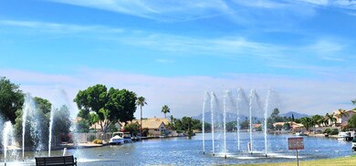 Garden Lakes water fall 4