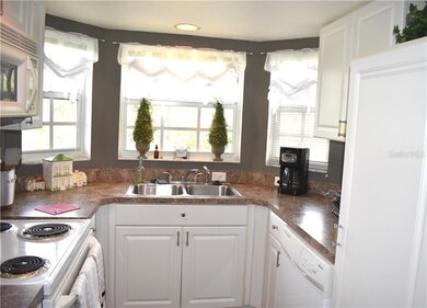 Kitchen with bay windows