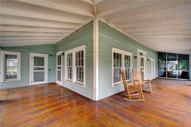 Great porch to enjoy ocean breezes