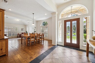 high ceilings , grand entrance