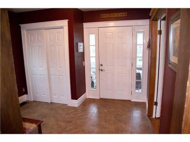Foyer. New flooring in the spacious front foyer.