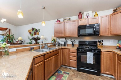 Kitchen with gas stove