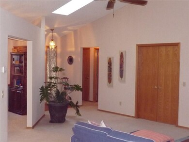 This home offers a lot of character with its skylights and angled walls throughout.