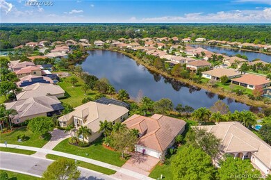 Home is on a large estate lot