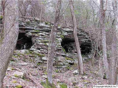 A series of unusual Grottos as seen from below.