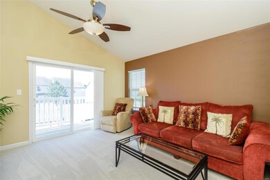 Living Room with Vaulted Ceilings