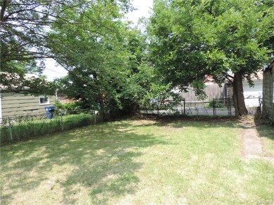 The back yard.