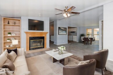 Living Room staged virtually