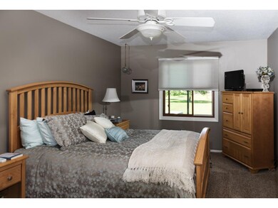 Spacious master bedroom with walk-in closet.