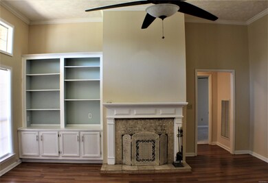 Nice built ins next to fireplace