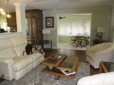 Living room opening to the family room