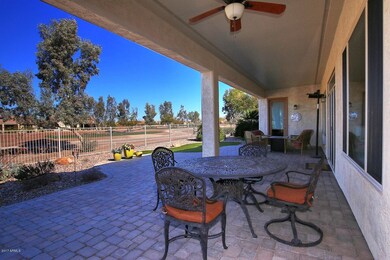 Large covered patio