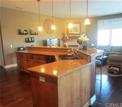 Kitchen overlooking family room
