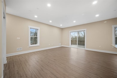 Another view of the sunlit family room.