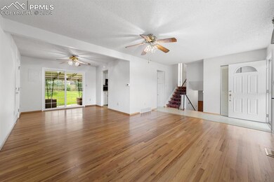 Living room flows nicely to dining room