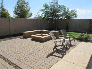 Back Yard with Fire Pit