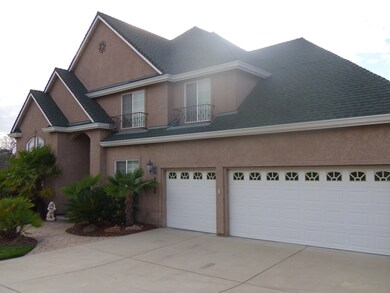 Front three car garage