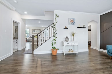 The Living Room Opens To The Family Room In The Ba