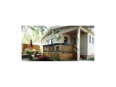 Deck and rear entry to laundry room