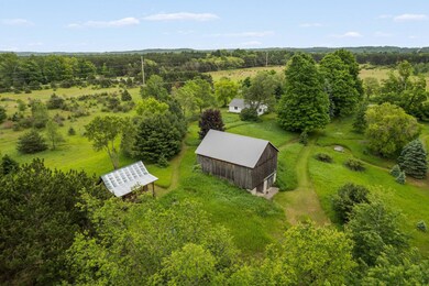 Log building and barn