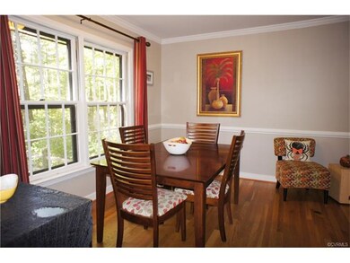 The bright dining area has room for the whole fami
