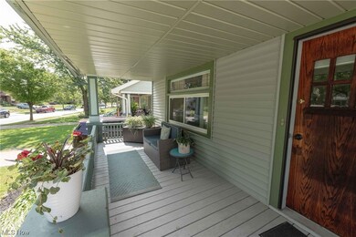 Inviting front porch is a great place to hang out and meet your neighbors.