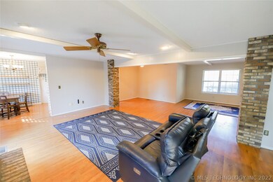 Dining room adjoins the living room