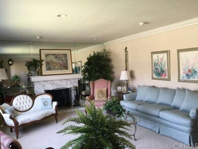 Formal Living Room with Marble Fireplace